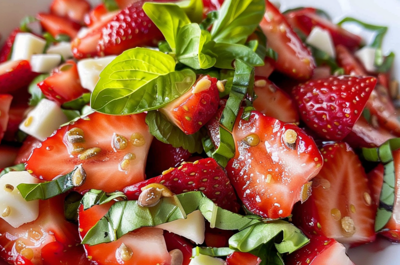 Strawberry Basil Salad Recipe